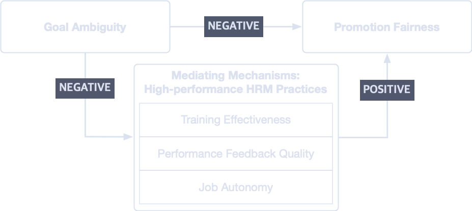 A goal ambiguity-based model of promotion fairness